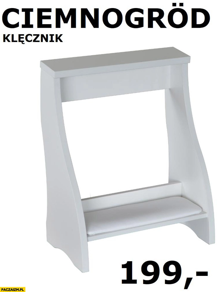 
    Ciemnogród klęcznik z IKEA nazwa produktu