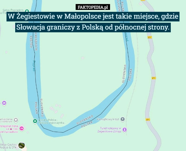 
    W Żegiestowie w Małopolsce jest takie miejsce, gdzie Słowacja graniczy z...