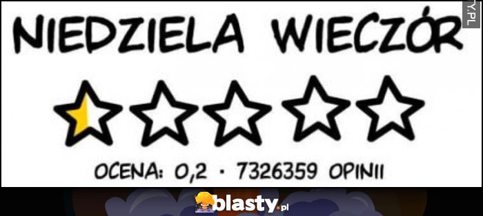 
    Niedziela wieczór ocena recenzja pół gwiazdki