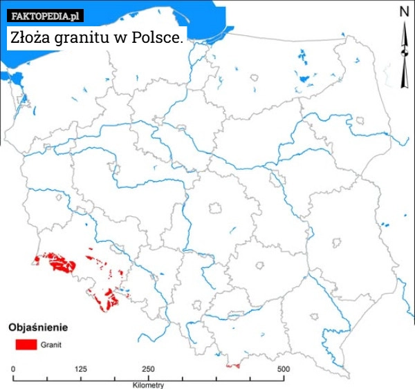 
    Złoża granitu w Polsce.