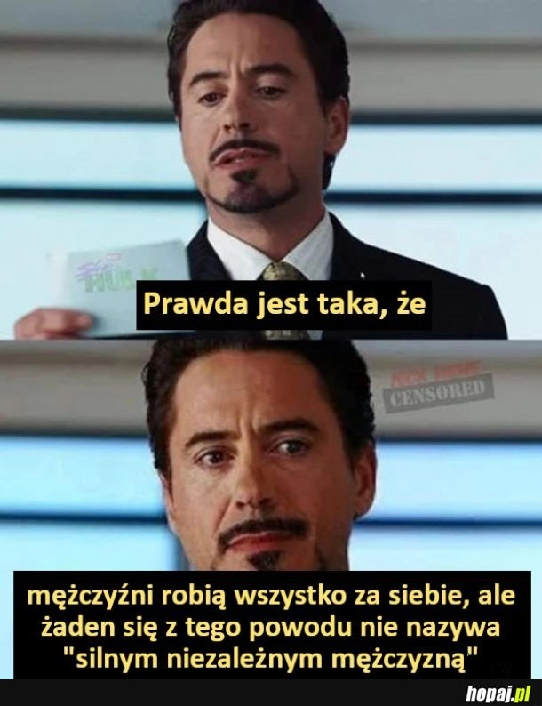 
    Prawda jest taka, że...