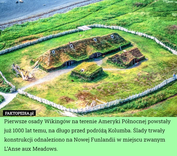 
    Pierwsze osady Wikingów na terenie Ameryki Północnej powstały już 1000 lat