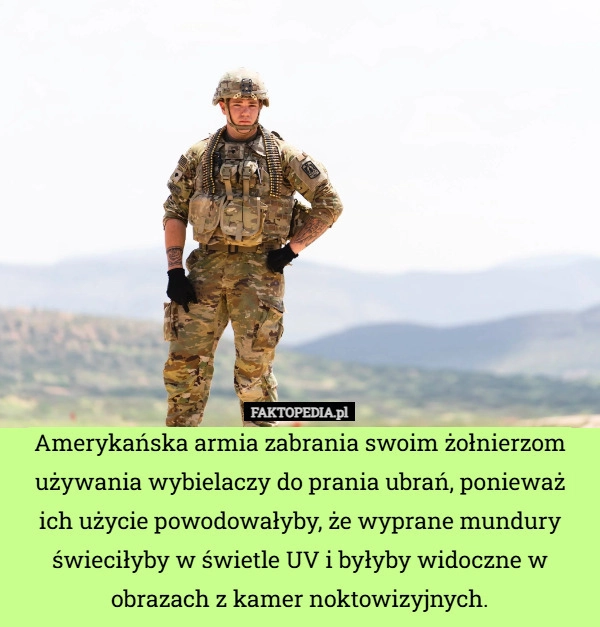 
    Amerykańska armia zabrania swoim żołnierzom używania wybielaczy do prania