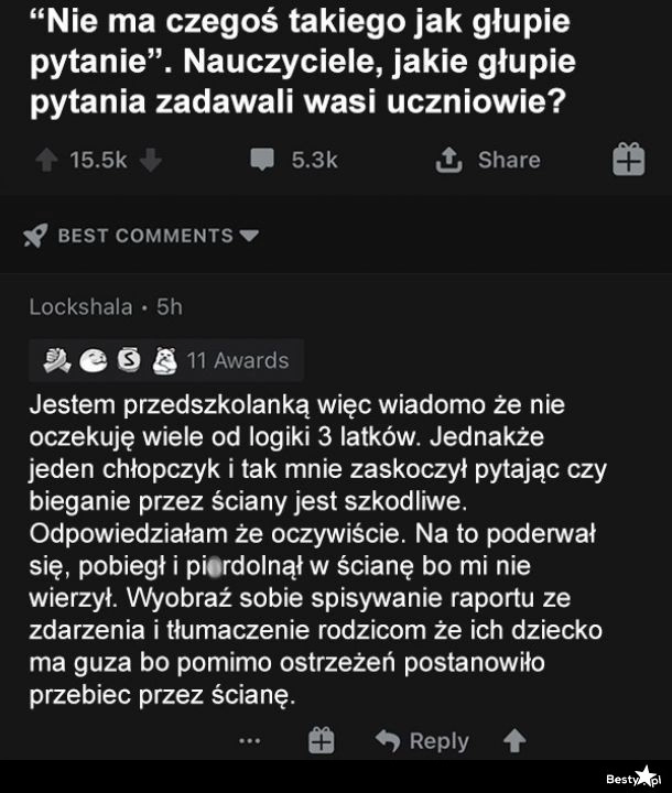 
    Najgłupsze pytanie 