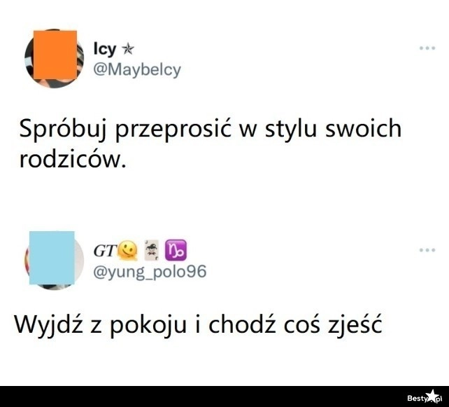 
    Przeprosiny w stylu rodziców 