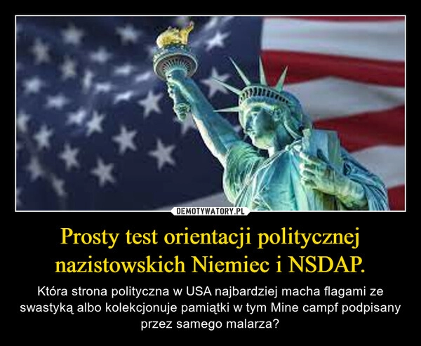 
    Prosty test orientacji politycznej nazistowskich Niemiec i NSDAP.