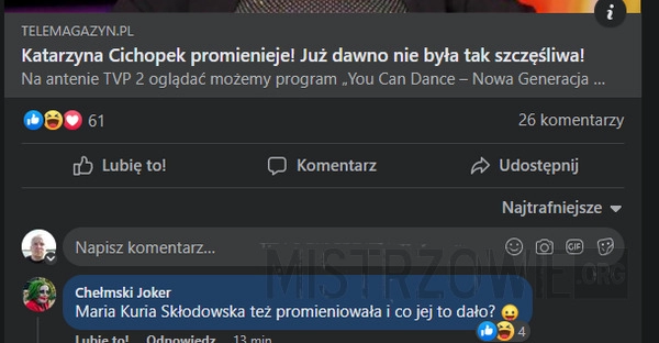 
    Promienieje... i co z tego?