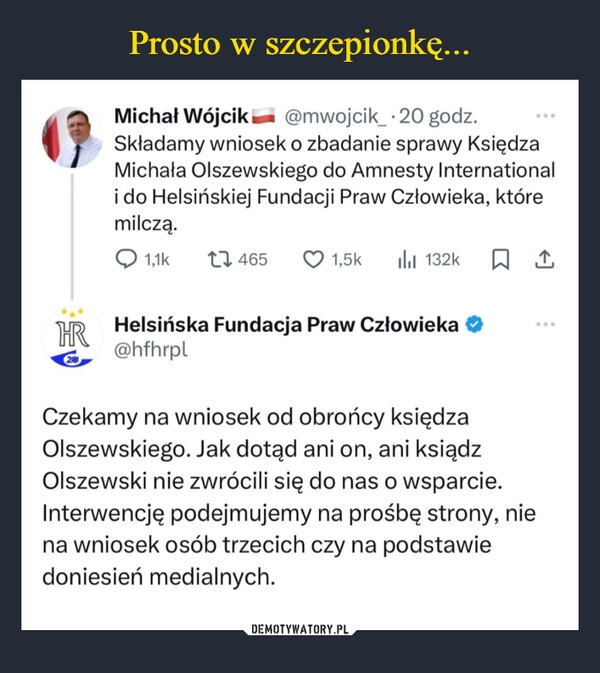 
    Prosto w szczepionkę...