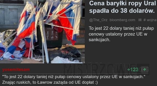 
    Cena baryłki ropy