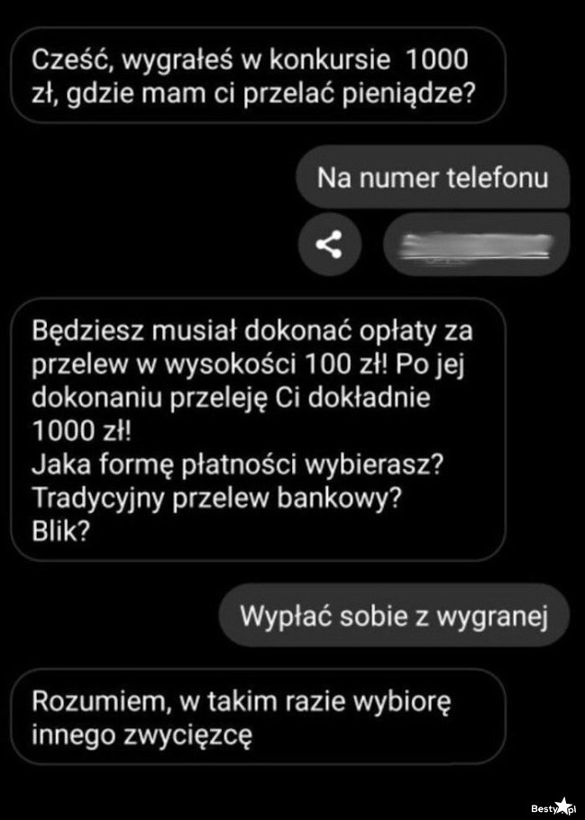 
    Wygrana w konkursie 