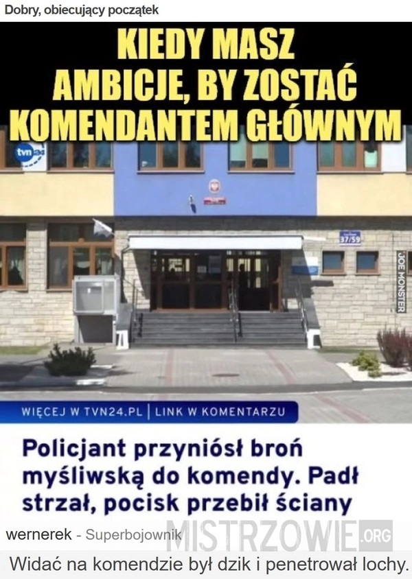 
    Dobry, obiecujący początek