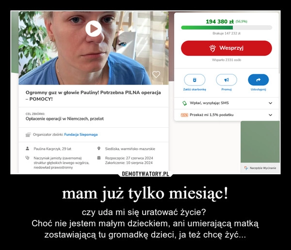 
    mam już tylko miesiąc!