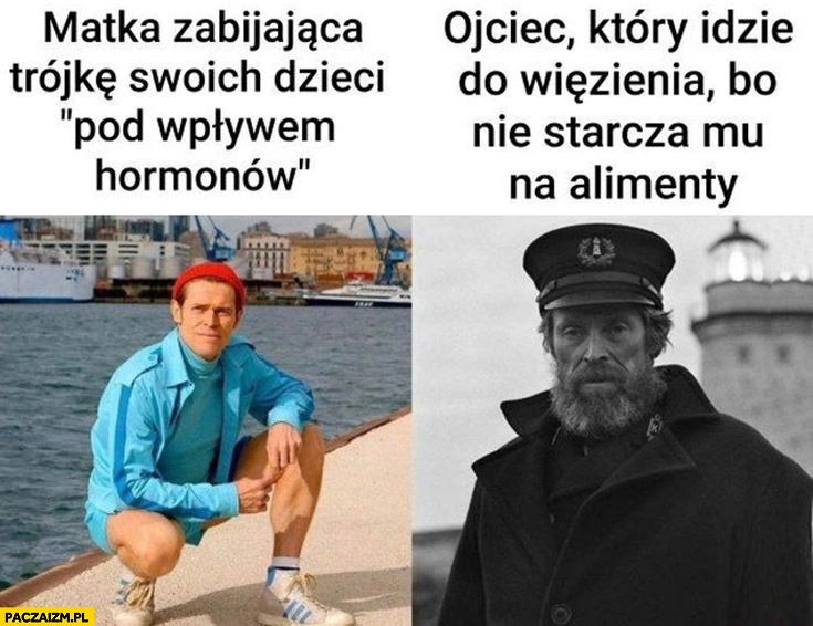 Matka zabijająca trójkę swoich dzieci pod wpływem hormonów vs ojciec który idzie do więzienia bo nie starcza mu na alimenty