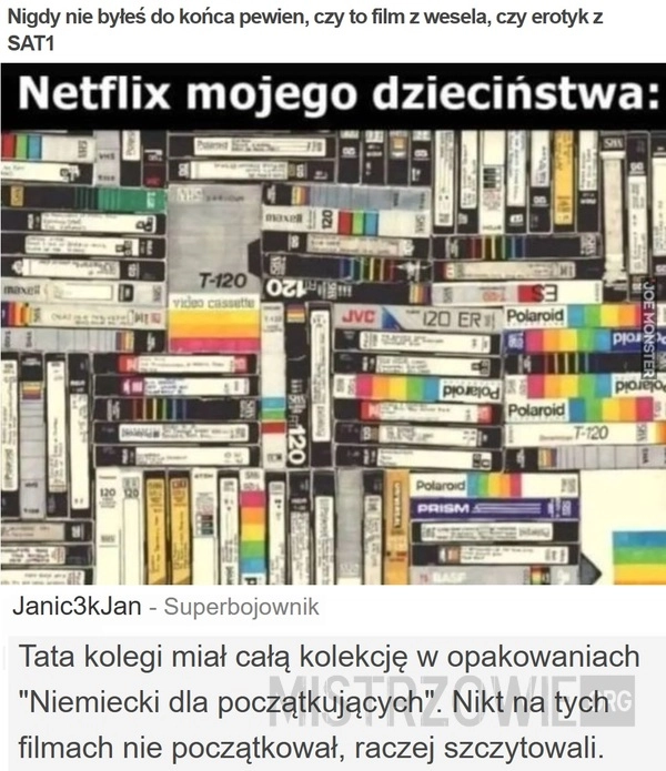 
    Nigdy nie byłeś do końca pewien, czy to...