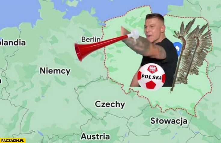 
    Alan Kwieciński polska mecz reakcja mapa husaria piłka trąbka