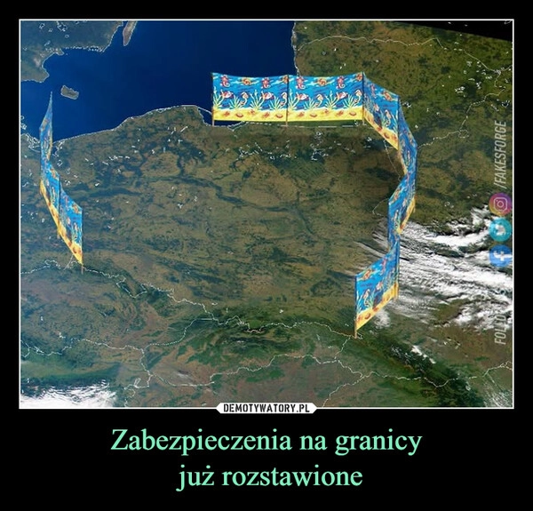 
    Zabezpieczenia na granicy
 już rozstawione