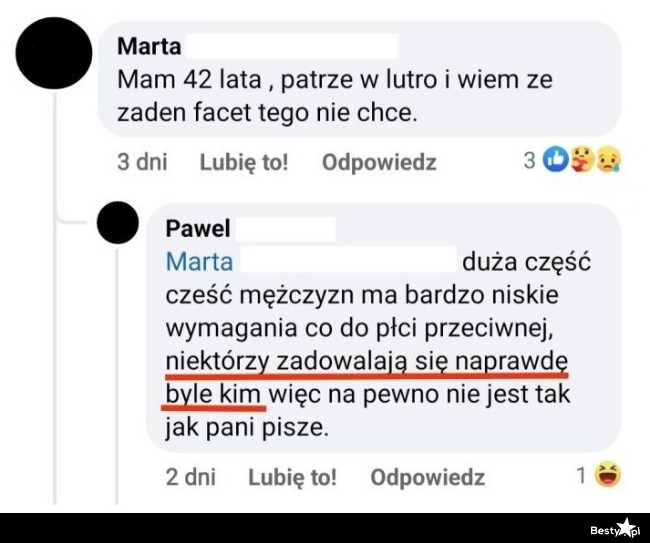 
    Każdy pociesza jak może 