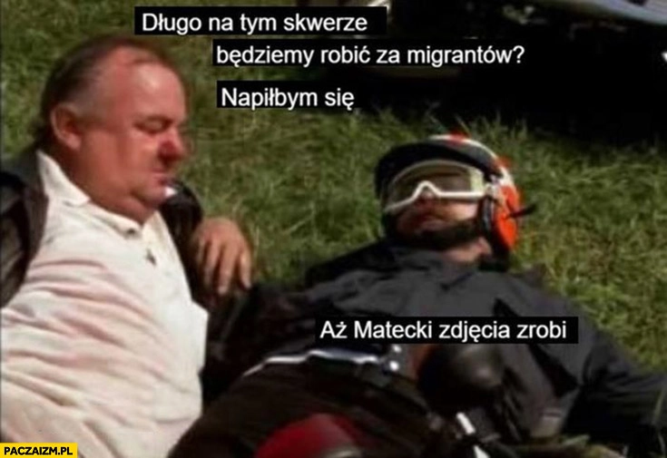 
    Długo na tym skwerze będziemy robić za migrantów? Aż Matecki zrobi zdjęcia