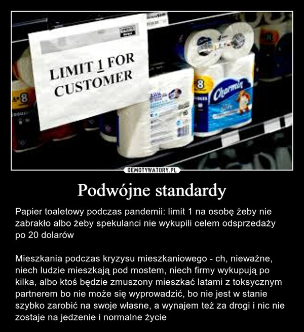 
    Podwójne standardy