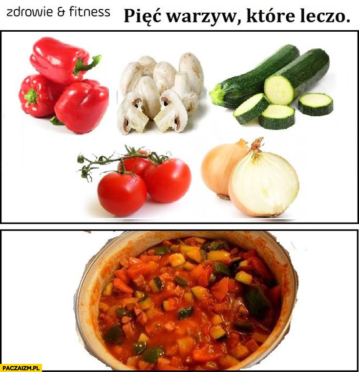 
    Pięć warzyw które leczą leczo