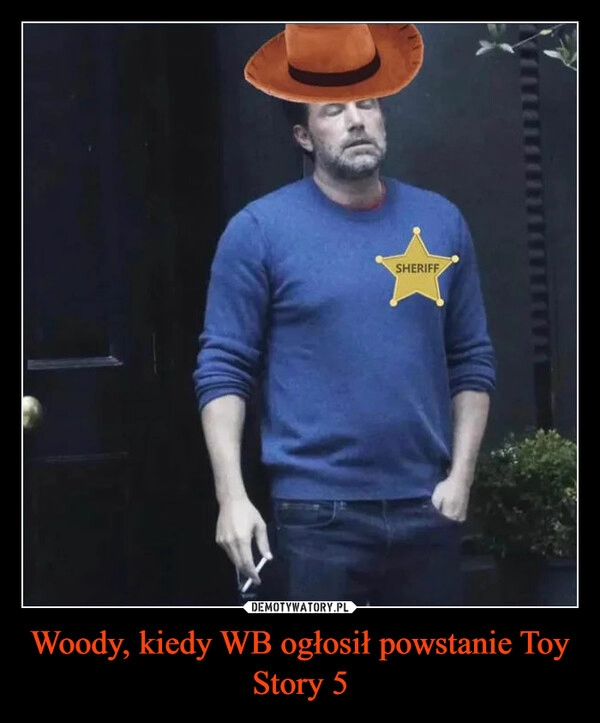 
    Woody, kiedy WB ogłosił powstanie Toy Story 5