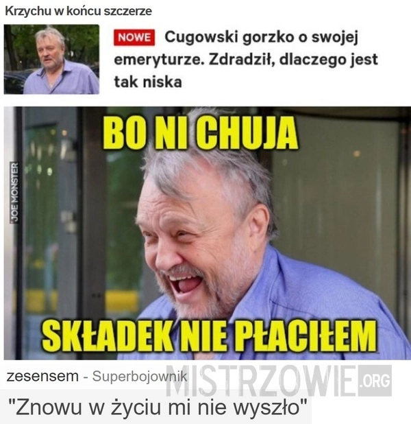 
    Krzychu w końcu szczerze