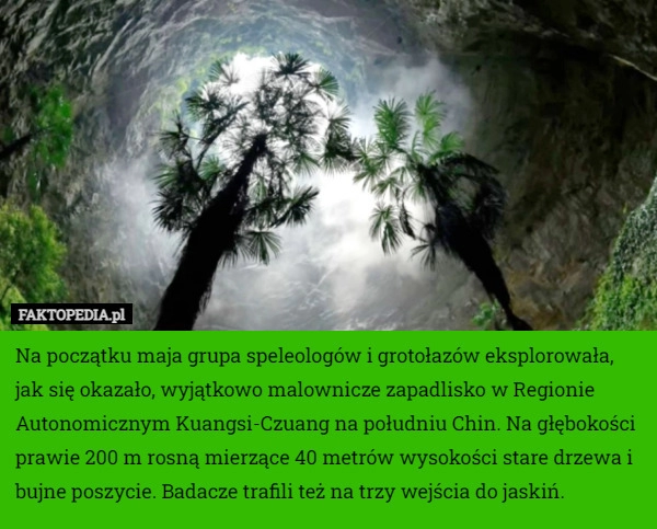 
    Na początku maja grupa speleologów i grotołazów eksplorowała, jak się okazało,