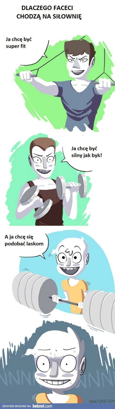 Faceci na siłowni