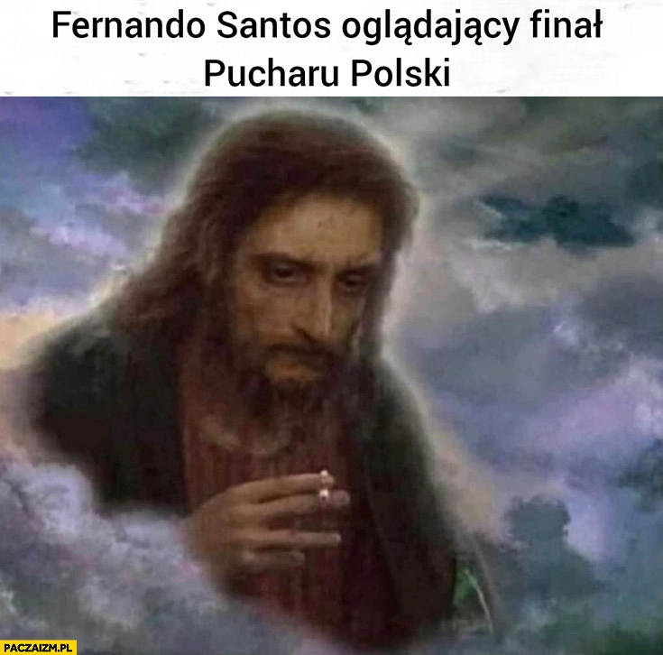 
    Jezus Fernando Santos oglądający finał pucharu polski