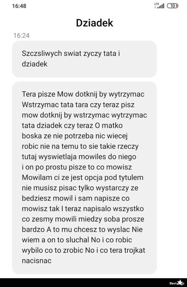 
     Życzenia wysłane wiadomością głosową  