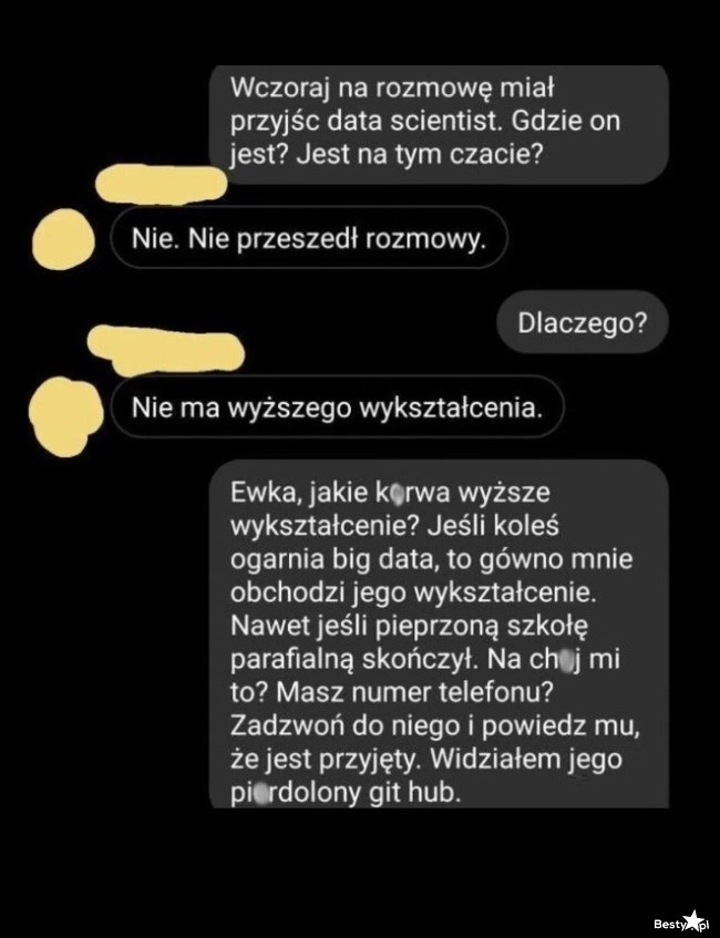 
    Szef vs. Rekruterka 