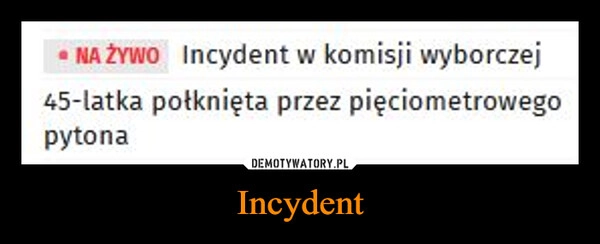 
    Incydent