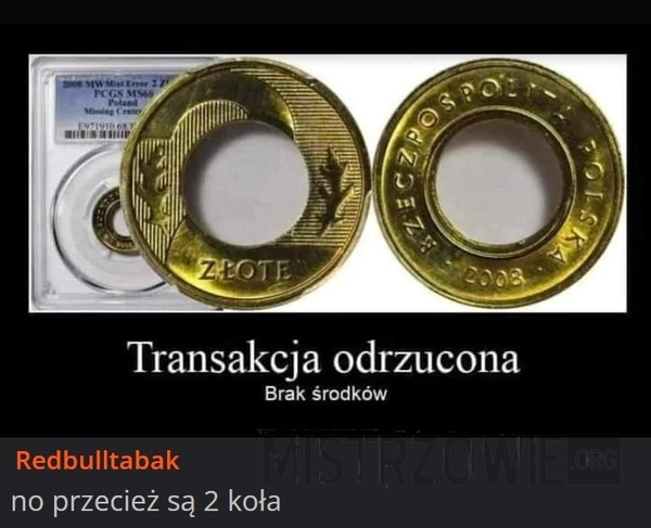 
    Transakcja odrzucona