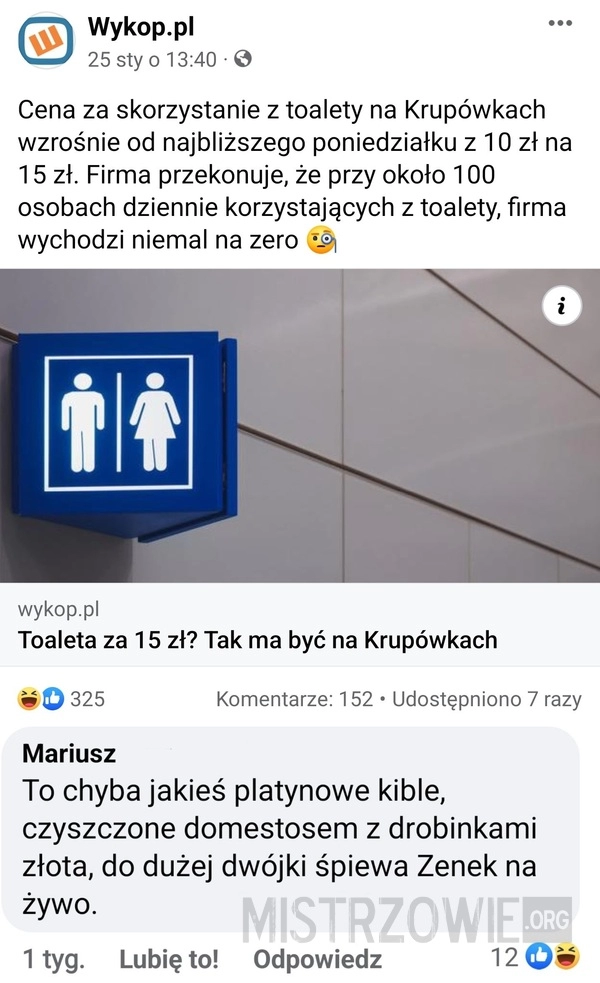 
    Toalety na Krupówkach