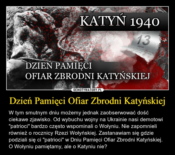 
    Dzień Pamięci Ofiar Zbrodni Katyńskiej