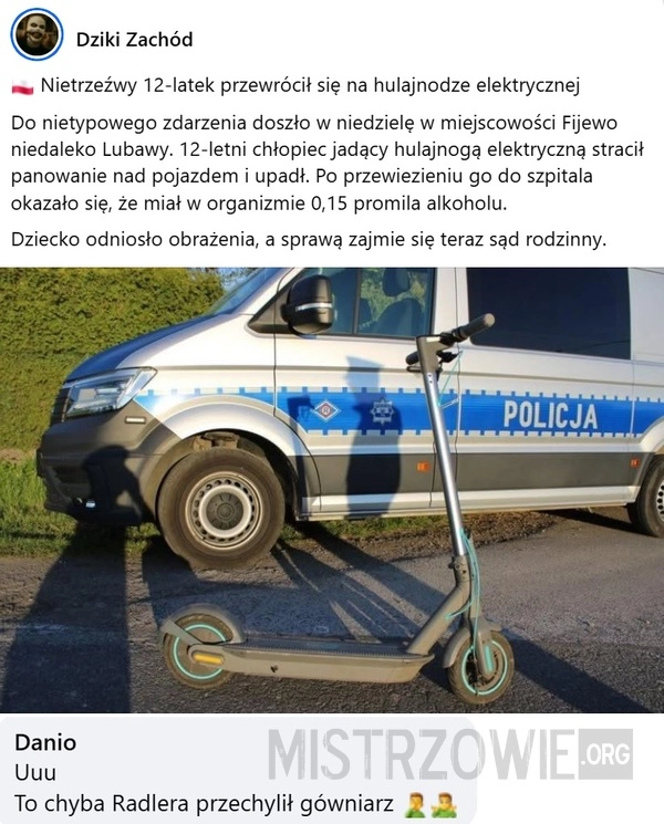 
    Nietrzeźwy 12-latek