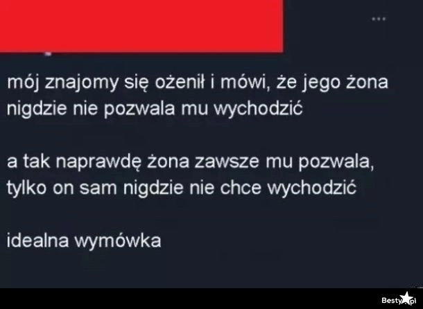 
    Idealna wymówka 