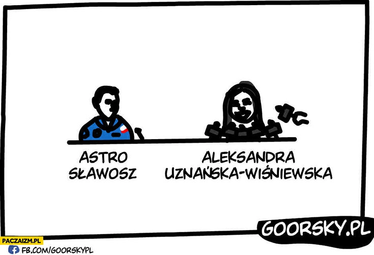 
    Astro Sławosz: 1 mikrofon, Aleksandra Uznańska-Wiśniewska pełno mikrofonów Goorsky