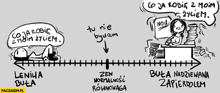 
    Co ja robię z moim życiem leniwa buła vs buła nadziewana zapierdzielem