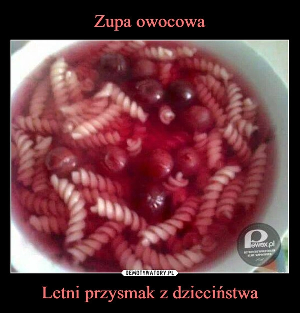 
    Zupa owocowa Letni przysmak z dzieciństwa