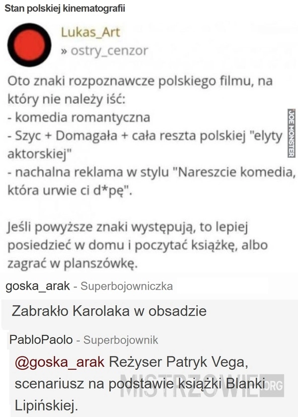 
    Stan polskiej kinematografii