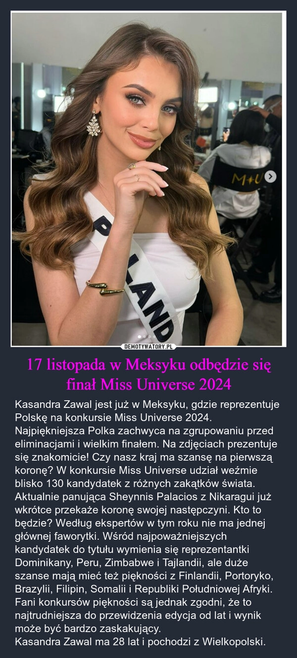 
    17 listopada w Meksyku odbędzie się finał Miss Universe 2024