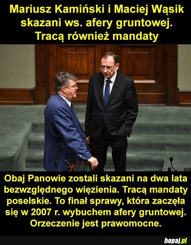 
    Posłowie skazani