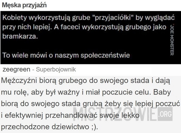 
    Męska przyjaźń