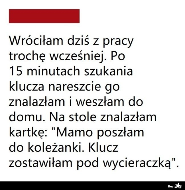 
    Liścik od córki 