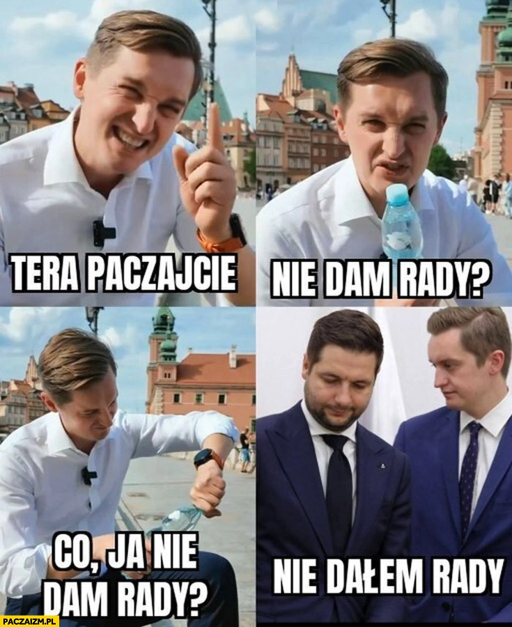 
    Sebastian Kaleta teraz patrzcie ja nie dam rady nie dałem rady odkręcić butelki