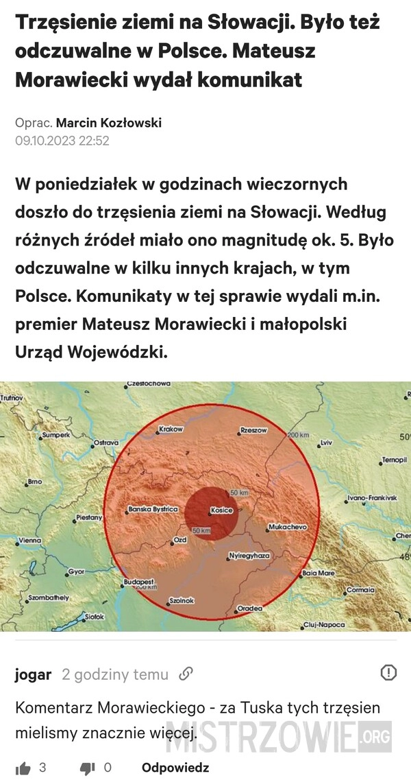 
    Trzęsienie ziemi