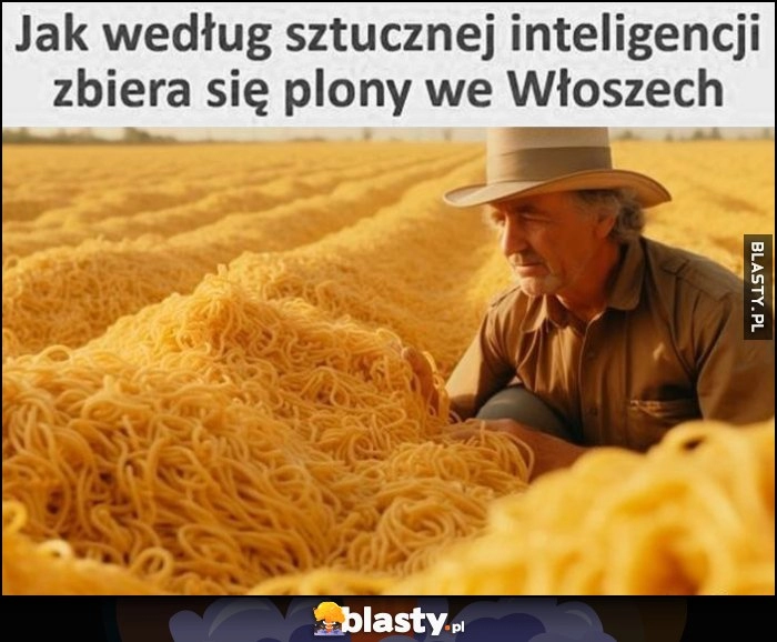 
    Jak według sztucznej inteligencji zbiera się plony we Włoszech makaron