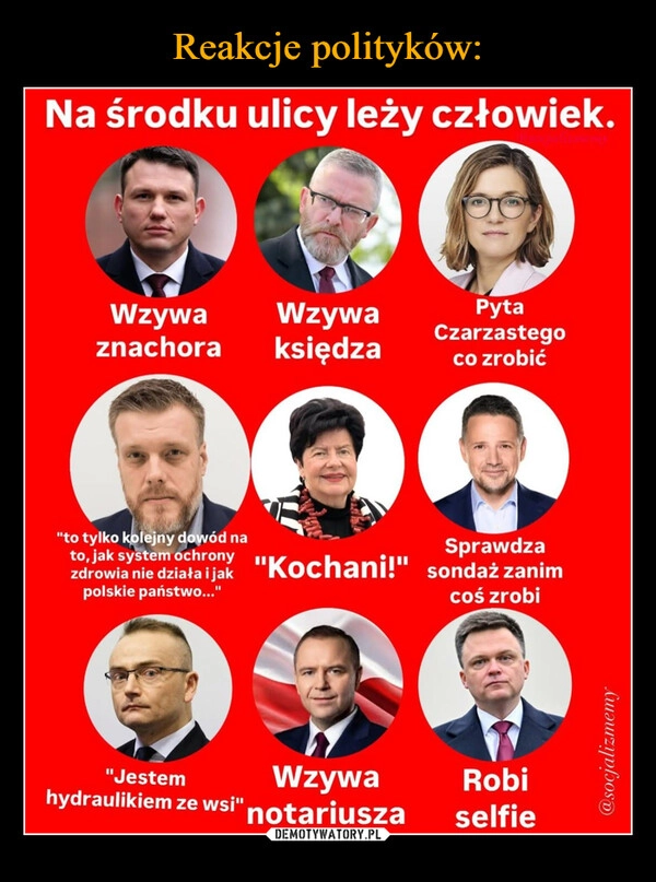 
    Reakcje polityków: