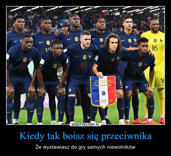 
    Kiedy tak boisz się przeciwnika